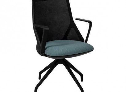 Luxuriöse schwarze Bürostühle Polstersessel Sessel Stuhl Drehstuhl